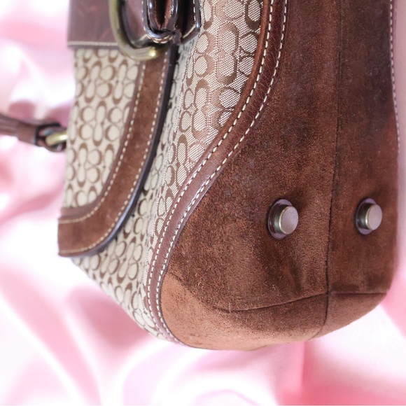 Vintage coach soho signature handbag brown - Picture 3 of 4